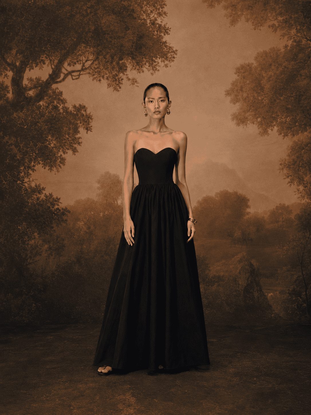 maxi dress with corset waist Bronze Golden Hour Fabric_Stretch Satin Color:Heritage Olive this dress is perfect Casual Maternity Dresses with