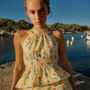 Solara Bloom Halter Cotton Co-ord Set